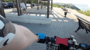 Фиолент на велосипеде в Свято-Георгиевский монастырь.