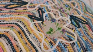 Коврик "Летний день" сшитый из старой одежды //Переработка старых вещей