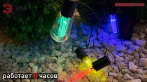 RAGS012-04 || ЭРА Садовая гирлянда 10 подсвечиваемых светодиодами лампочек