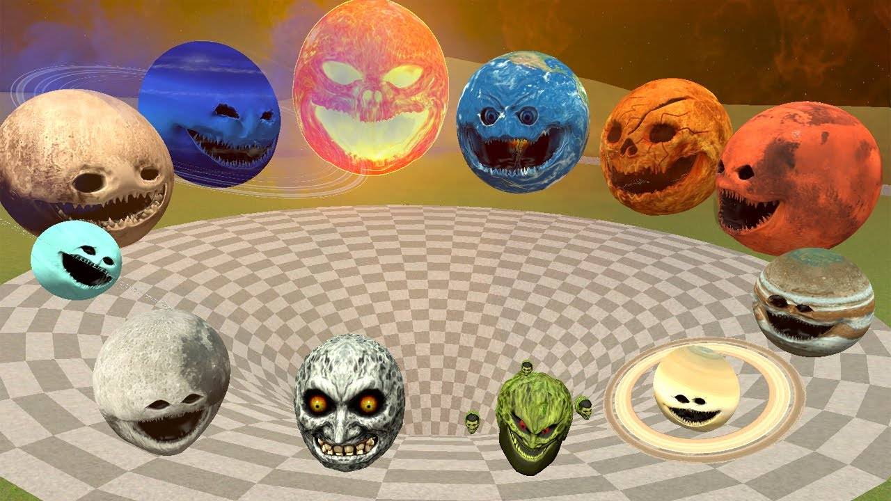 Все Планеты Солнечной Системы Падают В Огромную Яму смотреть онлайн