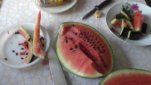 Пробуем первый арбуз в этом сезоне, 14.08.25.