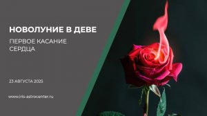 Новолуние в Деве: первое касание сердца [23.08.2025]