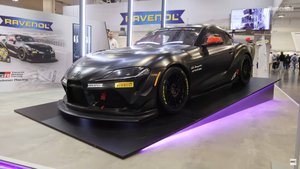 Две Toyota Supra на стенде RAVENOL. Выставка Essen Motor Show.