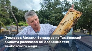 Пчеловод Михаил Бондарев из Тамбовской области рассказал об особенностях тамбовского мёда