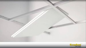 Ecophon Focus™ E 600x600 мм - установка потолка