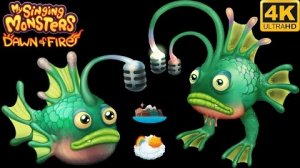 Фанглер - Юный/Взрослый Все Песни и Анимации (My Singing Monsters Dawn Of Fire)