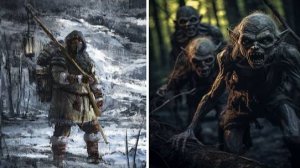 Лесной объездчик привез домой нечто. 1860 год