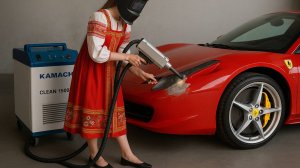 Тестирование лазерной чистки Kamach с контроллером SUP и пистолетом SUP22C