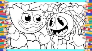 Новая раскраска / Кисси Мисси и Ярнаби / Poppy Playtime