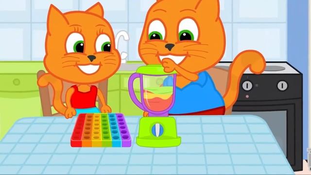 Мультики для малышей | Семья котиков. Автобусный тур | Мультики развивашки для детей смотреть онлайн