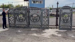 Комплект ворота с калиткой "Тайга" от Artметалл