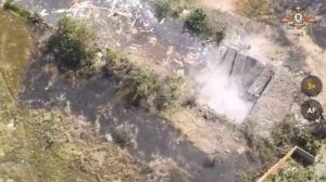 ⚔💥☠⚡Уничтожение огневой точки ВСУ в н.п. Катериновка⚡