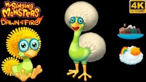 Дендиптица - Юная/Взрослая Все Песни и Анимации (My Singing Monsters Dawn Of Fire)