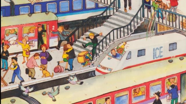 На вокзале Составлем текст по картинке + АУДИРОВАНИЕ смотреть онлайн