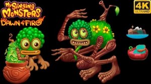 Кустива - Юная/Взрослая Все Песни и Анимации (My Singing Monsters Dawn Of Fire)