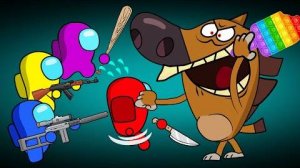 AMONG US   против Зиг и Акула.