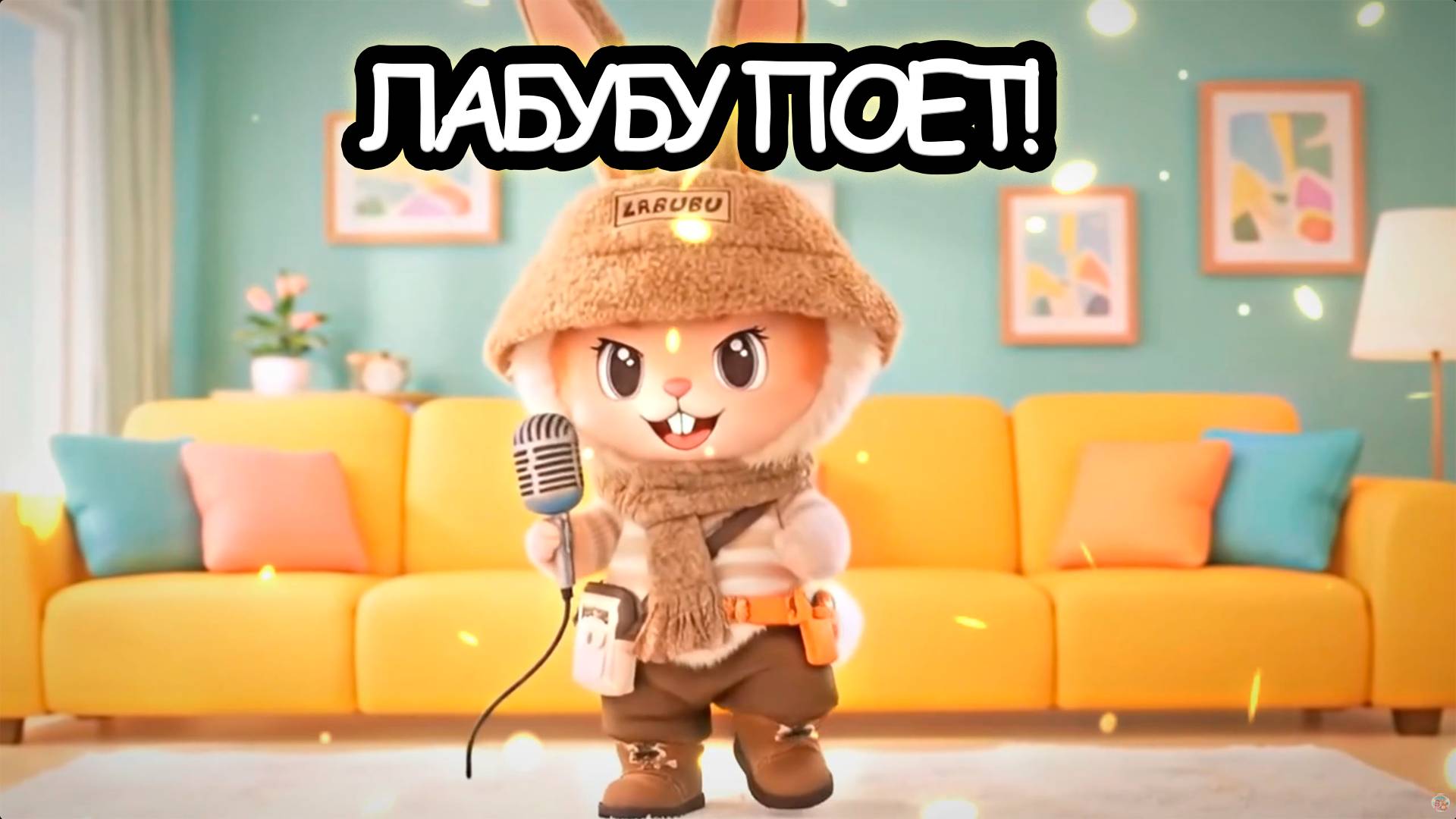 Лабуба поёт и танцует! 🎤💃 Веселая песня с Лабубу! Лабубу поет!