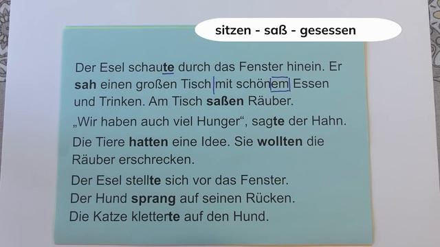 Die Bremer Stadtmusikanten - Бременские музыканты читаем по-немецки + грамматика смотреть онлайн