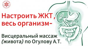 Настроить ЖКТ , весь организм-Висцеральный массаж (живота) по Огулову А.Т.