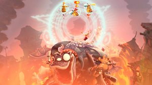 Музыкальный этап игры Rayman Legends малютки в опасности. Прохождение уровня рок-замок