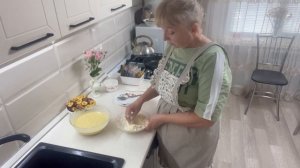 Пирог со сливой# караси жареные#👍