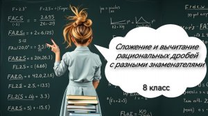 Сложение и вычитание рациональных дробей с разными знаменателями. Алгебра. 8 класс
