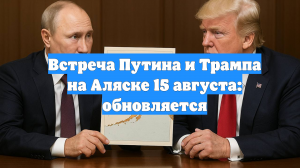 Встреча Путина и Трампа на Аляске 15 августа: обновляется