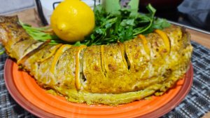 Запеченная кефаль