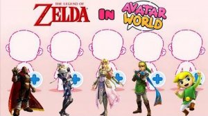 Как создать персонажей The Legend of Zelda в Avatar World!