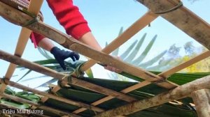 FULL VIDEO: 150 Days Making a drinking table, Building a Bamboo House for Ducks, Gardening.Trieu Mai