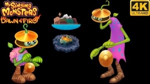 Раковица - Юная/Взрослая Все Песни и Анимации (My Singing Monsters Dawn Of Fire)