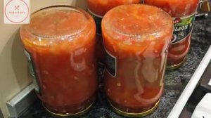 Анкл Бенс из кабачков на зиму / Салат Анкл Бенс из кабачков, классический рецепт с помидорами