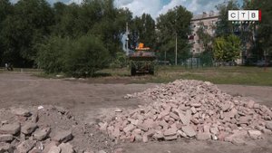 Депутат горсовета Александр Шубин помог отремонтировать подъезд к контейнерной площадке