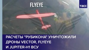 Расчеты "Рубикона" уничтожили дроны Vector, FlyEye и Jupiter-H1 ВСУ