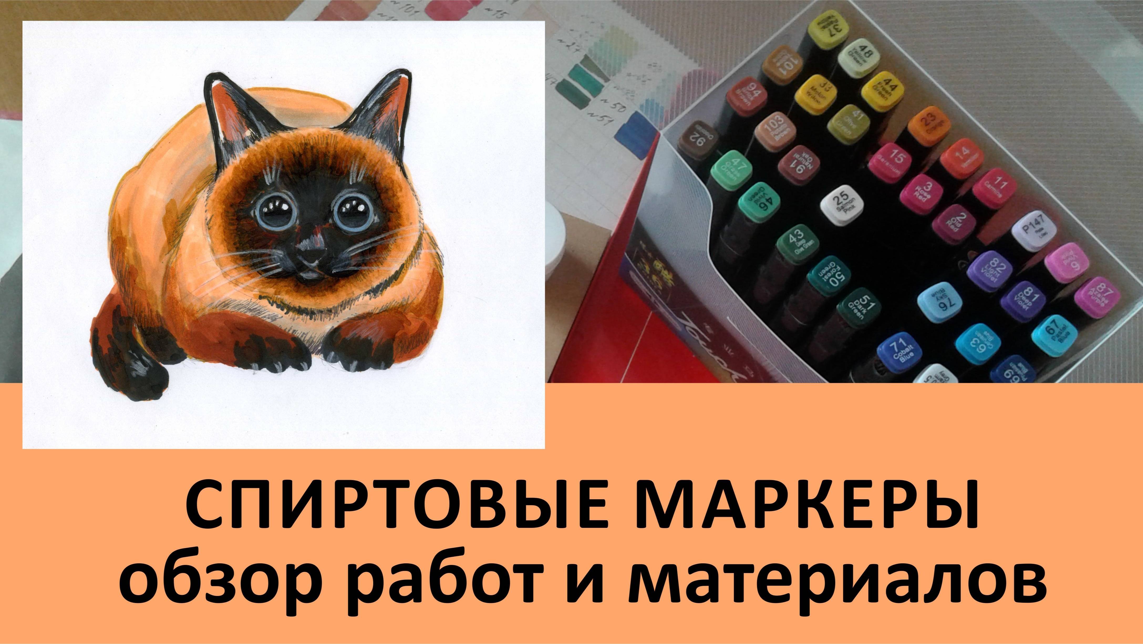 СПИРТОВЫЕ МАРКЕРЫ_ обзор работ и материалов. Overview Of Drawings. Sketches With Markers.
