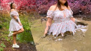 💖 ДЕВУШКА В БЕЛОМ ПЛАТЬЕ В ГРЯЗИ Girl in White Dress in MUD