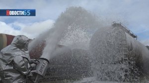 10 человек удалось спасти. Сотрудники МЧС отработали навыки тушения горящего поезда