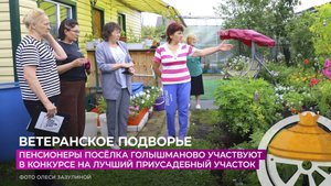 Пенсионеры посёлка Голышманово участвуют в конкурсе на лучший приусадебный участок