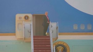 Появились кадры вылета Дональда Трампа с базы Эндрюс на саммит РФ-США