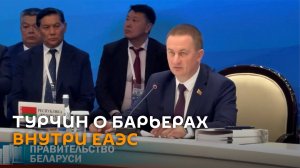 Турчин: еще остались преграды и барьеры на внутреннем рынке ЕАЭС