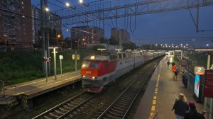 ЧС7-089 неспешно тянет поезд №75 Москва–Белгород | Красный Строитель