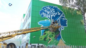 Новый мурал украсит фасад школы №3 в Петрозаводске