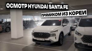 Осмотр Hyundai Santa Fe перед покупкой в Южной Корее.