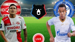 ФУТБОЛ ЧЕМПИОНАТ РОССИИ РПЛ.  СПАРТАК - ЗЕНИТ.  ПРЯМАЯ ТРАНСЛЯЦИЯ