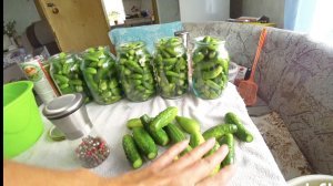 Жизнь на Алтае,деревенские работы,прибрала огурцы