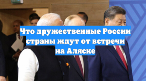 Что дружественные России страны ждут от встречи на Аляске