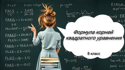 Формула корней квадратного уравнения. Алгебра. 8 класс