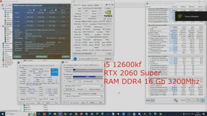 CPU i5 12600kf + RTX 2060Super High (Ultra) settings 720p/1080p in 50 Games