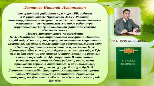 Поэты и писатели Стерлитамакского района смотреть онлайн