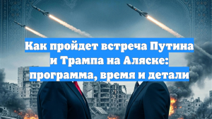 Как пройдет встреча Путина и Трампа на Аляске: программа, время и детали